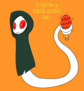 Rating: Safe Score: 0 Tags: albino ambiguous_gender clothed clothing colubrid corn_snake e621 english_text feral hood lampropeltini maraca musical_instrument orange_background percussion_instrument prehensile_tail rat_snake red_eyes red_sclera reptile scalie silly simple_background snake solo tail text vonderdevil white_body User: bunchy7s