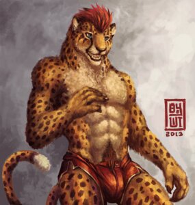 Rating: Questionable Score: 0 Tags: 2013 abs abstract_background anthro biceps biped black_nose blue_eyes bottomwear brown_body brown_fur bulge byowt cheetah cheetahpaws_(character) chest_tuft claws clothed clothing e621 ear_piercing fangs felid feline fur hair male mammal markings muscular muscular_anthro muscular_male pecs piercing pubes red_hair shorts simple_background solo spots standing tan_body tan_fur teeth topless tuft whiskers yellow_body yellow_fur User: bunchy7s