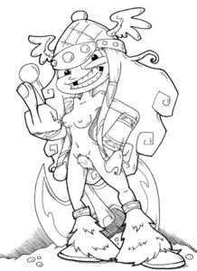 Rating: Explicit Score: 0 Tags: axe barbara_(rayman) barbarian breasts casual exposed_torso female footwear headgear helmet human labia middle_finger monochrome mostly_nude oddrich princess_(rayman) pubic_hair pussy rayman_(series) rayman_legends red_hair rule34 tagme weapon wristwear zebits User: bunchy7s