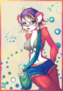 Rating: Safe Score: 0 Tags: anthro bear belly blue_eyes bottomwear breasts clothed clothing e621 ear_piercing eyebrows eyelashes eyewear female fur giant_panda glasses grey_background hair halter_top hands_behind_back lips looking_at_viewer mammal multicolored_body multicolored_fur multicolored_hair novienar orange_hair piercing pink_lips pink_nose purple_hair red_body red_fur shorts shoulder_bag simple_background skimpy smile smirk solo two_tone_body two_tone_fur white_belly white_body white_fur User: bunchy7s