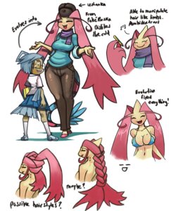 Rating: Questionable Score: 0 Tags: anthro anthrofied aquatic big_breasts bikini bittenhard bottomwear braided_hair breasts clothed clothing duo e621 english_text eyes_closed eyewear fan_character feebas female fish generation_3_pokemon glasses hair hair_hand holding_object larger_female looking_at_viewer looking_back markings milotic model_sheet mole_(marking) musical_note musical_symbol nintendo non-mammal_breasts pokemon pokemon_(species) pokemorph prehensile_hair shaded simple_background size_difference skimpy skirt smaller_female smile sofiya_ivanova soft_shading solo_focus swimwear symbol tail text two-piece_swimsuit white_background User: bunchy7s