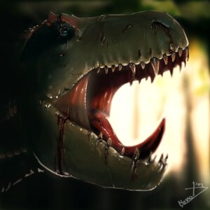 Rating: Safe Score: 0 Tags: 1:1 ambiguous_gender blood bodily_fluids dinosaur e621 feral headshot_portrait hi_res icon nomax open_mouth portrait prehistoric_species reptile saliva saurischian scales scalie solo teeth theropod tongue tyrannosaurid tyrannosauroid tyrannosaurus tyrannosaurus_rex wounded User: bunchy7s