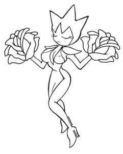 Rating: Questionable Score: 0 Tags: black_and_white breasts clothing dress e621 eyes_closed female footwear generation_3_pokemon high_heels humanoid line_art monochrome nintendo pokemon pokemon_(species) pokemorph roselia shoes solo thebrave User: bunchy7s
