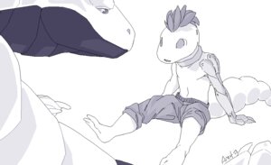Rating: Safe Score: 0 Tags: 2013 ambiguous_gender amit anthro claws clothing collar dragon duo e621 eublepharid eye_contact gecko leopard_gecko lizard looking_at_another magnus_(extraxi) mohawk monochrome mythological_creature mythological_scalie mythology prosthetic reptile scalie simple_background size_difference tail white_background User: bunchy7s