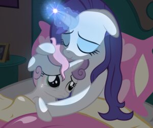 Rating: Safe Score: 0 Tags: 6:5 bed bodily_fluids comfort cuddling duo e621 equid equine female feral friendship_is_magic furniture hasbro horn magic mammal my_little_pony mythological_creature mythological_equine mythology night ponyecho rarity_(mlp) sweetie_belle_(mlp) tears unicorn User: bunchy7s