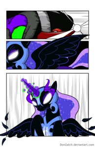 Rating: Safe Score: 0 Tags: 2014 angry armor black_body black_fur black_hair blue_eyes blue_hair charging comic crown donzatch duo e621 equid equine eye_mist feathered_wings feathers female feral fight friendship_is_magic fur glowing glowing_eyes green_eyes hair hasbro headgear helmet hi_res horn king_sombra_(mlp) long_hair loose_feather magic male mammal my_little_pony mythological_creature mythological_equine mythology nightmare_moon_(mlp) unicorn winged_unicorn wings User: bunchy7s