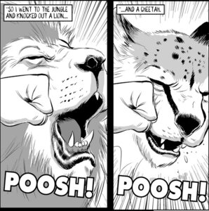 Rating: Safe Score: 0 Tags: axe_cop cheetah digital_drawing_(artwork) digital_media_(artwork) duo_focus e621 ethan_nicolle felid feline feral greyscale group human lion male mammal monochrome pantherine punch User: bunchy7s Rating: Safe Score: 0 Tags: axe_cop cheetah digital_drawing_(artwork) digital_media_(artwork) duo_focus e621 ethan_nicolle felid feline feral greyscale group human lion male mammal monochrome pantherine punch User: bunchy7s