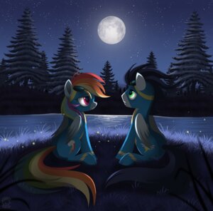 Rating: Safe Score: 0 Tags: 2012 blue_body blue_feathers blue_fur clothing cutie_mark duo e621 equid equine eyewear feathered_wings feathers female feral friendship_is_magic fur goggles green_eyes hair hasbro hi_res male mammal moon multicolored_hair multicolored_tail my_little_pony mythological_creature mythological_equine mythology nabbiekitty night outside pegasus purple_eyes rainbow_dash_(mlp) rainbow_hair rainbow_tail sky soarin_(mlp) star starry_sky tail wings wonderbolts_(mlp) User: bunchy7s