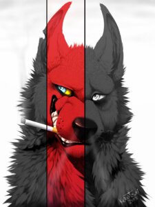 Rating: Safe Score: 0 Tags: 2013 ambiguous_form black_body black_nose black_skin blue_eyes canid canine canis cigarette e621 fur happy kero_tzuki looking_away male mammal narrowed_eyes red_body red_fur sharp_teeth simple_background smile smoke solo squint teeth whiskers white_background wolf yellow_sclera User: bunchy7s Rating: Safe Score: 0 Tags: 2013 ambiguous_form black_body black_nose black_skin blue_eyes canid canine canis cigarette e621 fur happy kero_tzuki looking_away male mammal narrowed_eyes red_body red_fur sharp_teeth simple_background smile smoke solo squint teeth whiskers white_background wolf yellow_sclera User: bunchy7s