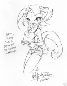 Rating: Safe Score: 0 Tags: 2007 anthro bare_shoulders bottomwear clothed clothing conditional_dnp domestic_cat e621 english_text felid feline felis female graphite_(artwork) hair jollyjack kat_vance mammal monochrome open_mouth sequential_art shorts simple_background solo tail text traditional_media_(artwork) User: bunchy7s