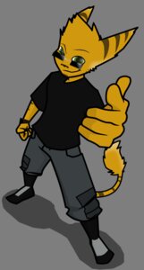 Rating: Safe Score: 0 Tags: alpha_channel anthro biped clothing e621 eight_(character) eightysix eyewear fur gesture green_eyes hand_gesture lombax male mammal markings pointing pointing_at_viewer ratchet_and_clank simple_background smile smirk solo sony_corporation sony_interactive_entertainment standing stripes sunglasses transparent_background yellow_body yellow_fur User: bunchy7s Rating: Safe Score: 0 Tags: alpha_channel anthro biped clothing e621 eight_(character) eightysix eyewear fur gesture green_eyes hand_gesture lombax male mammal markings pointing pointing_at_viewer ratchet_and_clank simple_background smile smirk solo sony_corporation sony_interactive_entertainment standing stripes sunglasses transparent_background yellow_body yellow_fur User: bunchy7s