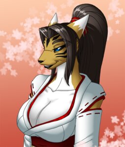 Rating: Safe Score: 0 Tags: anthro asian_clothing bandai_namco belly big_breasts blue_eyes breasts brown_hair canid canine cheek_tuft cleavage clothed clothing crovirus digimon digimon_(species) digimorph e621 east_asian_clothing facial_tuft female fur hair haori japanese_clothing lips long_hair mammal ponytail simple_background smile solo story story_at_source story_in_description tan_body tan_fur taomon tomierlanely tuft white_belly white_haori yellow_body yellow_fur yue_(tomierlanely) User: bunchy7s
