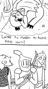 Rating: Safe Score: 0 Tags: anthro armor black_and_white bodily_fluids bow_(weapon) cave claws comic crown dialogue dragon dungeons_and_dragons dwarf e621 elf english_text eyelashes female feral flirting fur gnoll gold_(metal) group hair half-closed_eyes hasbro headgear hi_res horn human humanoid hyena knight long_hair male mammal melee_weapon membrane_(anatomy) membranous_wings monochrome mythological_creature mythological_scalie mythology narrowed_eyes nervous raised_tail ranged_weapon scalie size_difference smile sweat sword tail text treasure treasure_hoard trout_(artist) warrior weapon wings wizards_of_the_coast User: bunchy7s
