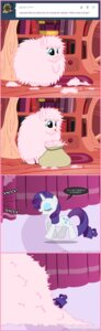 Rating: Safe Score: 0 Tags: bag blue_eyeshadow border buried comic cutie_mark duo e621 earth_pony english_text equid equine eyes_closed eyeshadow fan_character female feral fluffle_puff fluffy friendship_is_magic fur green_eyes hair hasbro hi_res horn horse makeup mammal mixermike622 my_little_pony mythological_creature mythological_equine mythology pink_border pink_hair pony purple_hair quadruped rarity_(mlp) shedding shedding_fur tail text tongue tongue_out tumblr unicorn url User: bunchy7s
