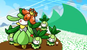 Rating: Safe Score: 0 Tags: aquabluu brown_eyes e621 eyes_closed female generation_5_pokemon group heart_symbol humanoid lilligant nintendo one_eye_closed petilil pokemon pokemon_(species) red_eyes wink User: bunchy7s