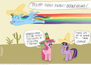 Rating: Safe Score: 0 Tags: blue_body blue_eyes blue_feathers blue_fur cactus clothing crossover cutie_mark desert detailed_background dialogue e621 earth_pony english_text equid equine eyes_closed feathered_wings feathers female feral friendship_is_magic fur group hair hasbro hat headgear headwear horn horse kinkyturtle looney_tunes mammal mexican mexico multicolored_hair multicolored_tail my_little_pony mythological_creature mythological_equine mythology open_mouth pegasus pink_body pink_fur pink_hair pinkie_pie_(mlp) plant pony purple_eyes purple_hair rainbow_dash_(mlp) rainbow_hair rainbow_tail sombrero spanish_text speedy_gonzales tail text toony translated twilight_sparkle_(mlp) two_tone_hair unicorn warner_brothers wings User: bunchy7s