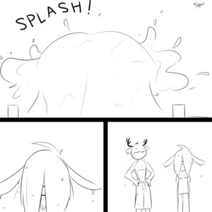 Rating: Safe Score: 0 Tags: 1:1 2014 anthro antlers black_and_white bottomwear breasts cleavage clothed clothed_female clothing comic deer digital_drawing_(artwork) digital_media_(artwork) dressing dressing_self duo e621 eyes_closed female front_view fully_clothed fully_clothed_female hair hair_over_eyes horn lagomorph leporid male mammal monochrome outside pants pier portrait rabbit seaside shirt shorts side_by_side slypon sound_effects splash standing text three-quarter_portrait topless topless_male topwear water wet wet_body wet_clothing wet_hair User: bunchy7s