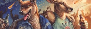 Rating: Safe Score: 0 Tags: 2012 alcohol ambiguous_gender anthro apocalypse beer beverage blotch canid canine canis dingo duo_focus e621 ear_piercing food group hyena kangaroo macropod mammal marsupial meteor_shower outside party piercing spotted_hyena tongue tongue_out User: bunchy7s