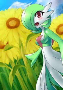 Rating: Safe Score: 0 Tags: blush breasts e621 female flower gardevoir generation_3_pokemon looking_at_viewer mammal nintendo not_furry plant pokemon pokemon_(species) red_eyes solo sunflower unknown_artist User: bunchy7s