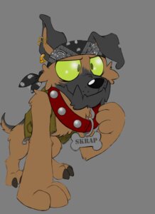 Rating: Safe Score: 0 Tags: 3_toes alpha_channel big_eyes black_nose bone_pendant bottomless canid character_name claws clothed clothing collar diamond_dog_(mlp) e621 ear_piercing fan_character feet feral friendship_is_magic front_view fur green_eyes grey_body grey_fur hasbro hi_res jewelry kerchief male mammal my_little_pony notched_ear open_clothing open_topwear open_vest partially_clothed pendant piercing raised_tail simple_background skrap_(titi) solo tail tan_body tan_fur text titi toes toony topwear transparent_background vest zipper User: bunchy7s