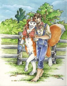 Rating: Safe Score: 0 Tags: 2005 barefoot black_nose brown_hair canid canid_taur canine canine_taur clothing cloud detailed_background duo e621 farmer feet female female_on_human female_taur fox fox_taur fur hair hand_holding heather_bruton human human_on_taur interspecies karl_whitepaw life's_dream male male/female male_human male_on_taur mammal mammal_taur nature navel orange_body orange_fur outside pandora_whitepaw plant romantic romantic_couple scarf shirt sky tail taur tied_shirt topwear tree User: bunchy7s