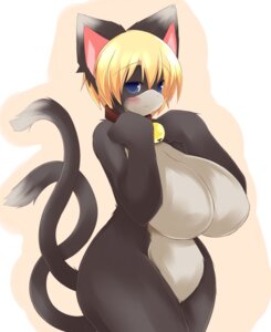 Rating: Safe Score: 0 Tags: abstract_background anthro bell big_breasts biped blonde_hair breasts collar e621 felid female hair hotaru-mia huge_breasts mammal multi_tail nude simple_background solo standing tail User: bunchy7s