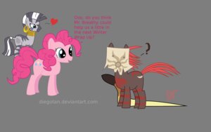 Rating: Safe Score: 0 Tags: alpha_channel crossover cutie_mark dialogue diegotan e621 earth_pony english_text equid equine fan_character female feral friendship_is_magic from_dust fur group hair hasbro heart_symbol hi_res horse magic_user mammal mask my_little_pony pink_body pink_fur pink_hair pinkie_pie_(mlp) pony question_mark shaman simple_background stripes text the_breath transparent_background tribal_spellcaster tribe url zebra zecora_(mlp) User: bunchy7s