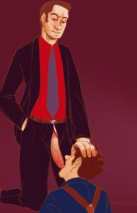 Rating: Explicit Score: 0 Tags: 2boys gay human human_only ianto_jones jack_harkness male monochrome oral red_background rule34 tagme tongue tongue_out torchwood yaoi User: bunchy7s