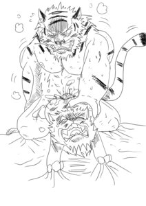Rating: Explicit Score: 0 Tags: absurd_res black_and_white bodily_fluids butt canid canine canis cum dominant duo e621 felid from_behind_position genital_fluids genitals hi_res larger_dom larger_male male mammal monochrome muscular nude pantherine penetration penis sex size_difference tiger tiger371 wolf User: bunchy7s