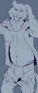 Rating: Explicit Score: 0 Tags: aluminemsiren anthro black_and_blue bulge chain clothed clothing collar e621 felid hi_res jacket male mammal monochrome open_mouth overweight overweight_anthro overweight_male pantherine pose seductive slightly_chubby solo tail tiger topwear underwear unfinished User: bunchy7s Rating: Explicit Score: 0 Tags: aluminemsiren anthro black_and_blue bulge chain clothed clothing collar e621 felid hi_res jacket male mammal monochrome open_mouth overweight overweight_anthro overweight_male pantherine pose seductive slightly_chubby solo tail tiger topwear underwear unfinished User: bunchy7s