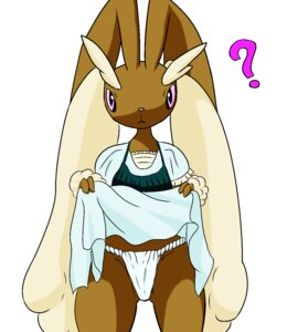 Rating: Questionable Score: 0 Tags: anthro biped brown_body brown_fur clothing cottontail dress e621 female flashing fur generation_4_pokemon hi_res lagomorph long_ears looking_at_viewer lopunny mammal nintendo pink_eyes pink_nose pokemon pokemon_(species) question_mark simple_background solo standing tuft underwear white_background white_body white_fur User: bunchy7s Rating: Questionable Score: 0 Tags: anthro biped brown_body brown_fur clothing cottontail dress e621 female flashing fur generation_4_pokemon hi_res lagomorph long_ears looking_at_viewer lopunny mammal nintendo pink_eyes pink_nose pokemon pokemon_(species) question_mark simple_background solo standing tuft underwear white_background white_body white_fur User: bunchy7s