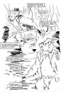 Rating: Questionable Score: 0 Tags: anthro black_and_white canid canine comic corpse death dialogue domestic_pig e621 english_text male mammal monochrome mulefoot slop suid suine sus_(pig) text wild_boar User: bunchy7s