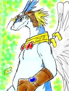 Rating: Safe Score: 0 Tags: anthro coochan dragon e621 eyewear feathered_dragon feathered_scalie feathered_wings feathers goggles legendz low_res male mythological_creature mythological_scalie mythology scalie shiron solo wings User: bunchy7s