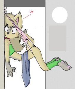 Rating: Questionable Score: 0 Tags: anthro atomic_wedgie bottomwear canid canine canis clothing dogmaf domestic_dog e621 embarrassed female hanging_wedgie mammal pain panties skirt solo tail underwear wedgie young young_anthro User: bunchy7s