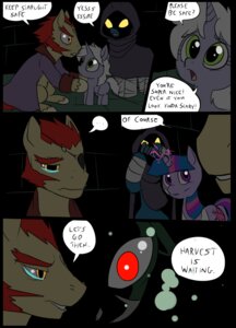 Rating: Safe Score: 0 Tags: bandage bodily_fluids buckshot_(metal) child clothed clothing comic dialogue digital_media_(artwork) e621 earth_pony english_text equid equine eye_patch eyewear female feral friendship_is_magic fur green_eyes group hair hasbro horn horse male mammal metal_(artist) my_little_pony mythological_creature mythological_equine mythology nervous nervous_smile pony purple_body purple_fur starfuries tears text twilight_sparkle_(mlp) unicorn yellow_eyes young User: bunchy7s