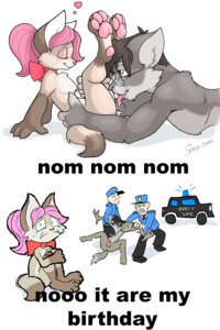 Rating: Explicit Score: 0 Tags: 2:3 adult_on_young age_difference anthro arrested balls birthday broken_language clothed clothing commentary cunnilingus domestic_cat duo_focus e621 english_text eyewear felid feline felis female fully_clothed genitals glasses group heart_symbol hi_res human larger_male loli male male/female male_human mammal nom nude older_male oral party_van penis police politics sad sex shinji-chan size_difference smaller_female tail text vaginal young young_anthro young_female younger_female User: bunchy7s