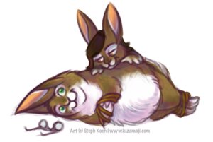 Rating: Questionable Score: 0 Tags: 2010 anthro bdsm bondage bound duo e621 eyewear female glasses lagomorph leporid lying male mammal nude on_side overweight rabbit rope rourkiebunny shikoku_(artist) text url User: bunchy7s