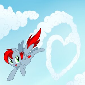 Rating: Safe Score: 0 Tags: 1:1 2012 cloud cutie_mark e621 equid equine feathered_wings feathers female flying green_eyes grey_body hair happy hasbro heart_symbol heartstrike hi_res looking_back madmax mammal my_little_pony mythological_creature mythological_equine mythology open_mouth outside pegasus quadruped red_hair sky skyscape smile solo tail trail wings User: bunchy7s