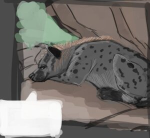 Rating: Safe Score: 0 Tags: ambiguous_gender black_body black_eyes black_fur black_nose brown_body brown_fur detailed detailed_background e621 empty_speech_bubble feral fur gdane hair hyena leg_markings looking_at_viewer lying mammal markings on_front realistic red_hair socks_(marking) solo speech_bubble spots spotted_hyena User: bunchy7s Rating: Safe Score: 0 Tags: ambiguous_gender black_body black_eyes black_fur black_nose brown_body brown_fur detailed detailed_background e621 empty_speech_bubble feral fur gdane hair hyena leg_markings looking_at_viewer lying mammal markings on_front realistic red_hair socks_(marking) solo speech_bubble spots spotted_hyena User: bunchy7s