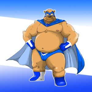 Rating: Safe Score: 0 Tags: 1:1 anthro bear black_nose bulge cape clothed clothing e621 male mammal nipples overweight overweight_anthro overweight_male shiba-kenta solo topless User: bunchy7s
