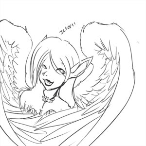 Rating: Safe Score: 0 Tags: 1:1 angel angel_humanoid black_and_white clothing e621 elenawing elf feathered_wings feathers female humanoid iona_itova jewelry monochrome necklace sketch solo winged_humanoid wings User: bunchy7s