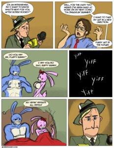 Rating: Questionable Score: 0 Tags: :| accessory anthro anthro_on_anthro bed blonde_hair bow_(feature) bow_accessory bow_ribbon boxer_hockey breasts brown_hair cigarette clothed clothed_human clothed_male clothing comic commentary dialogue digital_media_(artwork) e621 electronics english_text eyewear female female_anthro furniture glasses group hair hair_accessory hair_bow hair_ribbon hat headgear headwear human lagomorph leporid male male/female male_anthro male_human mammal microphone parody porn_dialogue rabbit ribbons speech_bubble text tyson_hesse url what User: bunchy7s