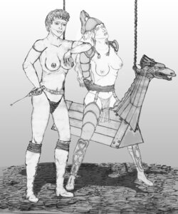 Rating: Explicit Score: 0 Tags: 2girls areolae bdsm bikini_armor bondage bondage_horse boots breasts chainmail_bikini closed_eyes dragonlance dungeons_and_dragons eucher female female_only greyscale kitiara_uth_matar laurana lesbian lezdom long_hair monochrome nipples rule34 short_hair tagme topless yuri User: bunchy7s