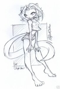 Rating: Safe Score: 0 Tags: 2007 anthro barefoot biped clothed clothing conditional_dnp domestic_cat e621 feet felid feline felis female fur guide_lines hair jollyjack kat_vance looking_at_viewer mammal midriff monochrome sequential_art sketch skimpy solo tail traditional_media_(artwork) User: bunchy7s