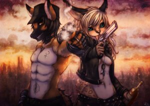 Rating: Questionable Score: 0 Tags: absurd_res alcohol anthro bad_trigger_discipline belt beverage blonde_hair bonnie_and_clyde canid canine canis captain_morgan clothing diageo domestic_dog dreamcatcher duo e621 ear_piercing facial_piercing felid feline female fingerless_gloves food furgonomic_piercing furgonomics german_shepherd gloves gun hair handgun handwear harley_cicero herding_dog hi_res jacket jeremiah_salem_akkaddian leather leather_clothing leather_jacket leather_topwear lynx male mammal multi_nipple muscular muzzle_piercing nipples nose_piercing pastoral_dog piercing ranged_weapon reituki revolver rum septum_piercing short_tail shotgun small_tail tail tattoo topwear weapon User: bunchy7s