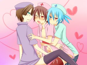 Rating: Explicit Score: 0 Tags: censored cum dual_persona handjob heterochromia klug male mana_(artist) nurse_outfit puyo_puyo puyo_puyo_fever rule34 sega sig_(puyo_puyo) strange_klug yaoi User: bunchy7s