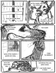 Rating: Safe Score: 0 Tags: ambiguous_gender canid canine canis comic domestic_dog e621 english_text feral mammal monochrome text unknown_artist watchmen User: bunchy7s