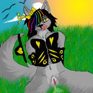 Rating: Explicit Score: 0 Tags: 1:1 anibel anthro biped bodily_fluids breasts canid canine clothing corset e621 female front_view genital_fluids genitals grass hair hair_over_eye highlights_(coloring) lingerie looking_at_viewer mammal morning navel one_eye_obstructed outside panties plant rainbow sitting solo spread_legs spreading tail tongue tongue_out topwear underwear unknown_artist vaginal_fluids valley vulva wet yellow_eyes User: bunchy7s