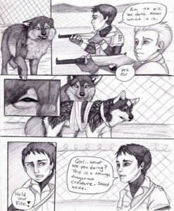 Rating: Safe Score: 0 Tags: ambiguous_gender black_and_white canid canine canis comic coop_(wrng) dialogue digitigrade e621 english_text feral graphite_(artwork) group human male mammal monochrome natsume_(wrng) natsumewolf oz_(wrng) quadruped rikku tail text traditional_media_(artwork) wolf wolf's_rain wolf's_rain_next_generation User: bunchy7s