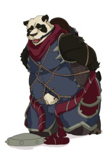 Rating: Explicit Score: 0 Tags: anthro armor ball_gag bdsm bear blizzard_entertainment bluewhale127 bondage bound clothed clothing e621 fur gag gagged hi_res looking_at_viewer male mammal midriff overweight overweight_anthro overweight_male pandaren simple_background solo submissive submissive_male taran_zhu warcraft white_background User: bunchy7s